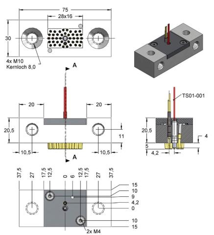 HSP600 High Current Probe Block (600 amps) | Peak Test